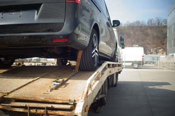 Car being impounded