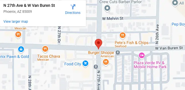 N 27th Ave  & W Van Buren St Phoenix, AZ