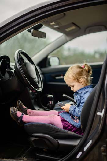 Child in a car