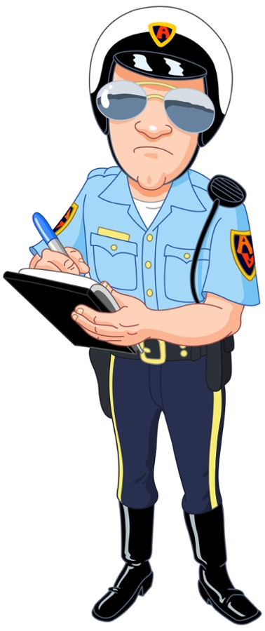 Arizona Police Officer Writing Police Report