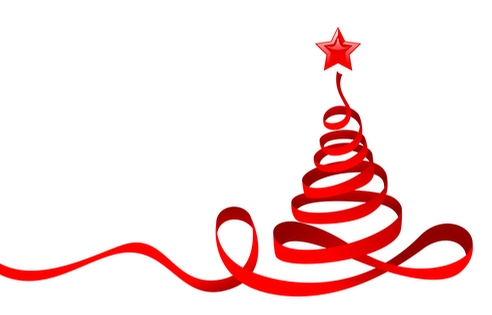 Christmas ribbon tree
