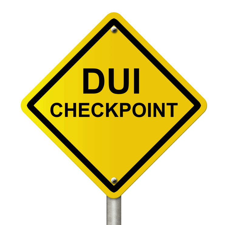 DUI Checkpoint Sign