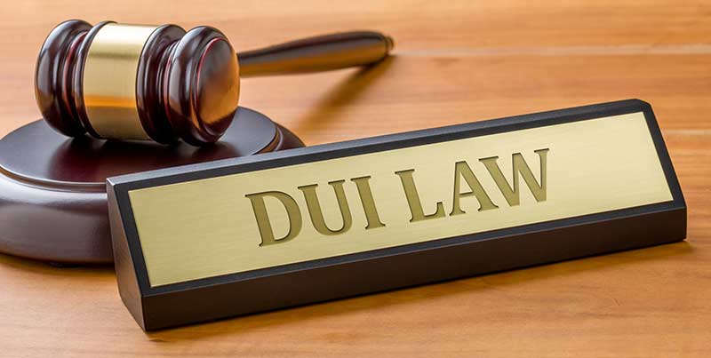 Gavel & DUI Law Sign