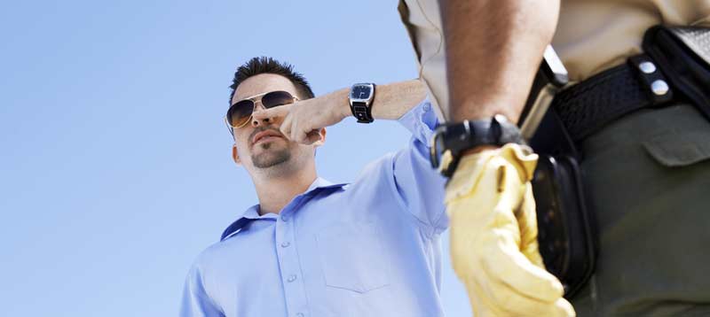 DUI Field Sobriety Test Being Conducted